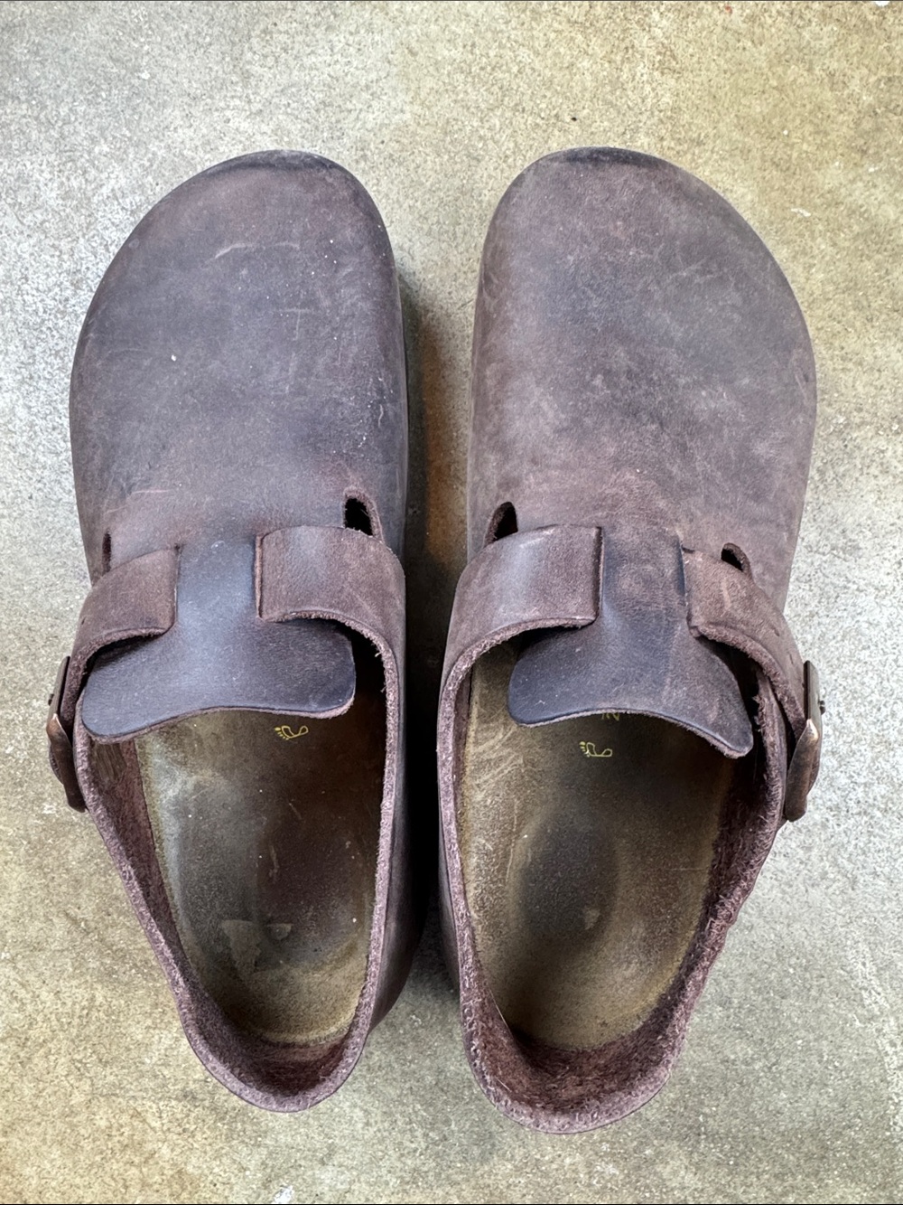 Birkenstock London Brown oiled  Slip-On Clog  shoe with Buckle
Size: 38 - Picture 6 of 11